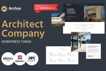 Archus - Architect Company WordPress Elementor Theme