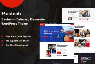 Bastech - Delivery Elementor WordPress Theme