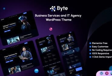 Byte - Business Services and IT Agency WordPress Theme