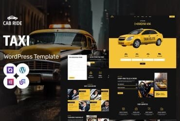 Cab Ride - Taxi Service And City Transport WordPress Elementor Theme