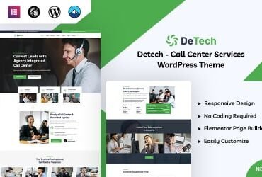 Detech - Call Center WordPress Theme