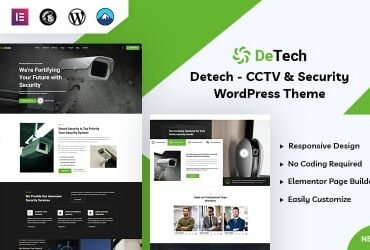 Detech - CCTV and Security WordPress Theme
