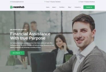 DreamHub â€“ Financial and Digital Agency WordPress Theme