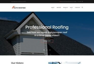 Elite Roofing Company WordPress Theme