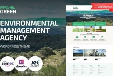 Epa Green - Environmental Responsive WordPress Theme
