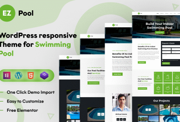 EZ-Pool: A Dynamic WordPress Theme for Elevating Your Pool Business with Elementor