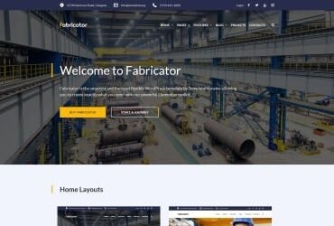 Fabricator - Industrial Company WordPress Elementor Theme