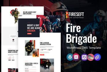 Fireseft - Fire Brigade WordPress Elementor Theme