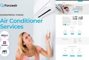 Forceair - Air Condition & Heating WordPress Theme
