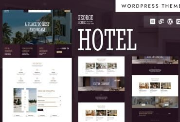 George House - Hotel & Resort Booking WordPress Elementor Theme
