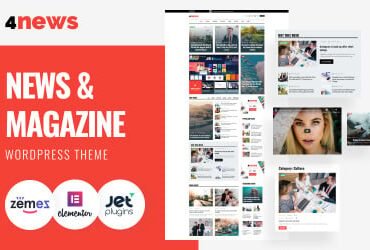 4News - News & Magazine WordPress Elementor Theme