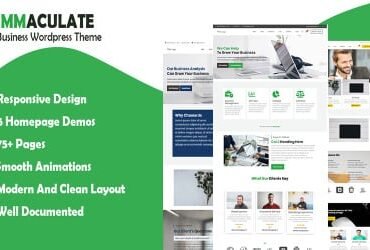 Immaculate Business - Multipurpose Consulting Wordpress Theme