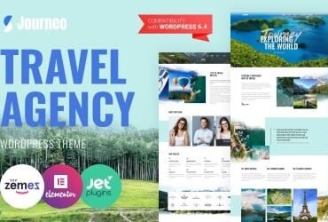 Journeo - Travel Agency WordPress Elementor Theme