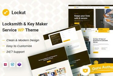 Lockut â€“ Locksmith Security Systems & Key Maker Home Inspector WordPress Theme