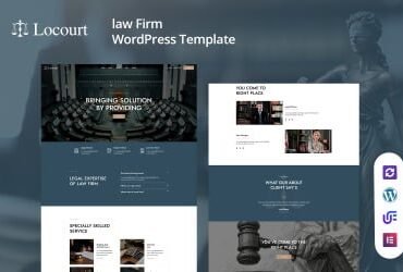 Locourt - Lawyer And Attorney WordPress Theme