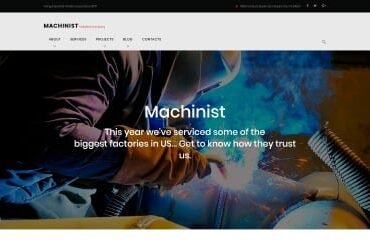 Machinist - Professional Industrial WordPress Theme
