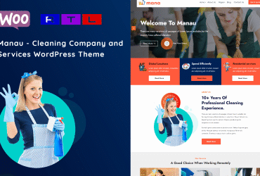 Manau - Cleaning Services WordPress Theme