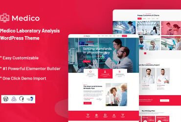 Medico - Laboratory Analysis WordPress Theme