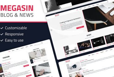 Megasin - Blog, Magazine, News WordPress Theme