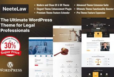 Neete Law:  Lawyer WordPress Theme