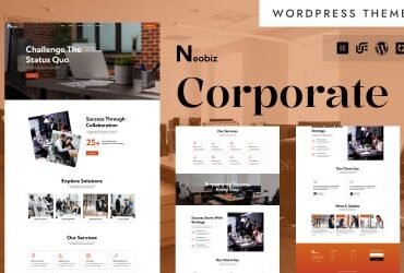 Neobiz - Professional Business & Corporate WordPress Elementor Theme