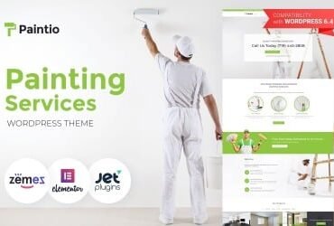 Paintio - Wallpapering & Painting Services WordPress Theme