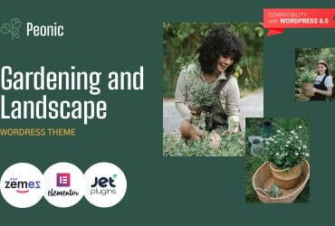 Peonic - Gardening and Landscape WordPress Theme