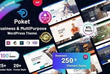 Poket -  Business And Multipurpose Responsive WordPress Theme