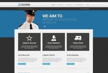 Police Responsive WordPress Theme
