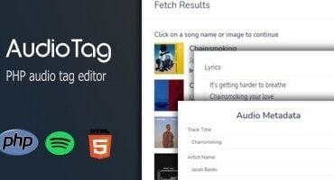â€‹â€‹AudioTag PHP Audio Tag Editor