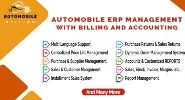 Automobile Erp Management With Billing