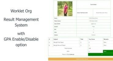 Worklet Org - Result Management System Script