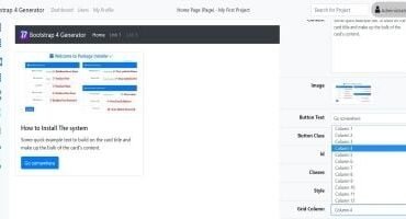 Bootstrap 4 Generator