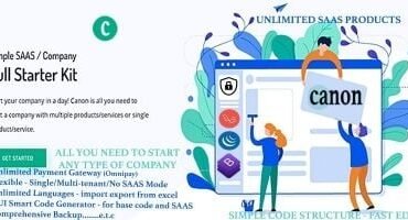 Canon - SAAS Company Full Starter Kit - PHP Script