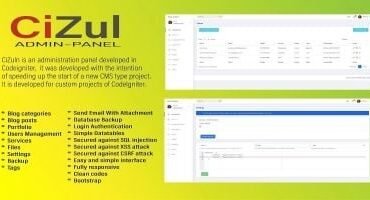 CiZuln Admin Panel CMS Script