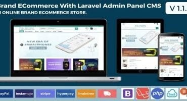 Brand Ecommerce Laravel CMS
