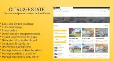 Citrux Estate CMS PHP Script