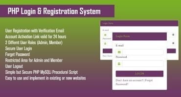 Advance PHP Login And Registration System
