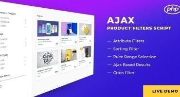Ajax Products Filter Script
