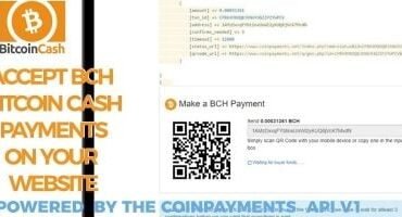 Bitcoin Cash Receive Payments - CoinPayments API