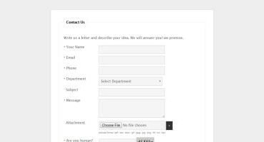 Ajax Contact Form with Attachment