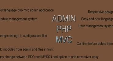 Admin PHP MVC Application