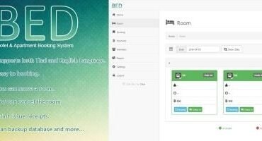 BED - Hotel Booking System PHP Script