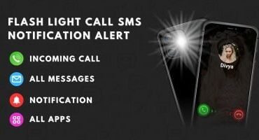 Flash Light Call SMS Notification Alert Android