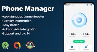 Phone Manager -  Android App Template