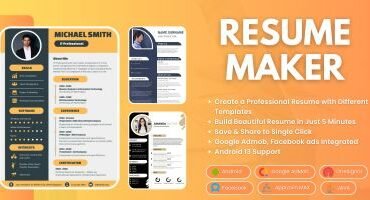 Resume Maker CV Builder with Admob FB Integration