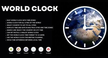World Clock - Android App Template