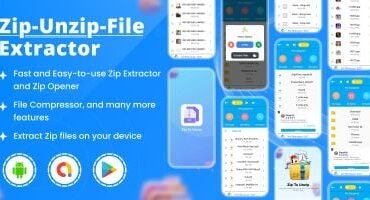Zip Unzip files extractor - Android App Template