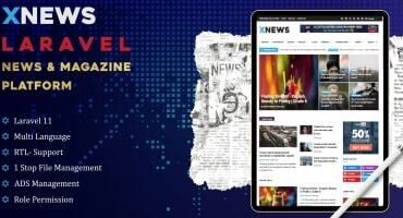 Xnews - Laravel News Magazine Platform