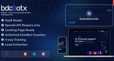 bdcBotx - The AI-Powered Embed ChatBot SaaS App